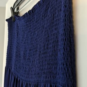 Old Navy Blue Strapless Maxi Dress - M